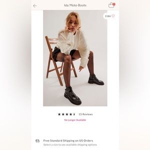 Free People Isla Moto Boot size 6